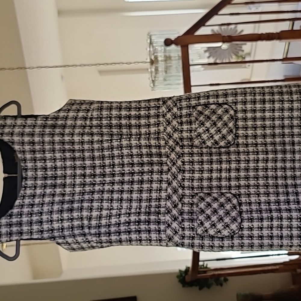 Laundry by Shelli Segal Tweed Houndstooth Dress